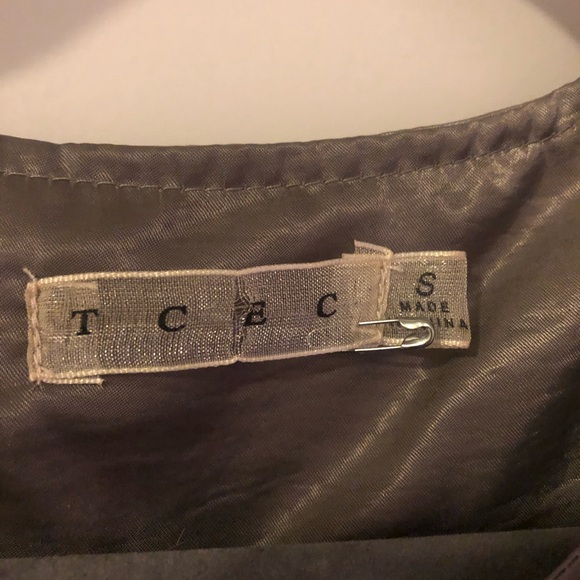 Two Tone Beige Dress - Picture 3 of 8